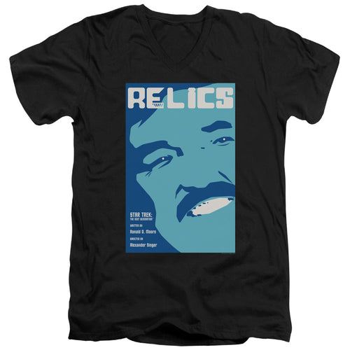 Star Trek Relics Black V-Neck T-Shirt