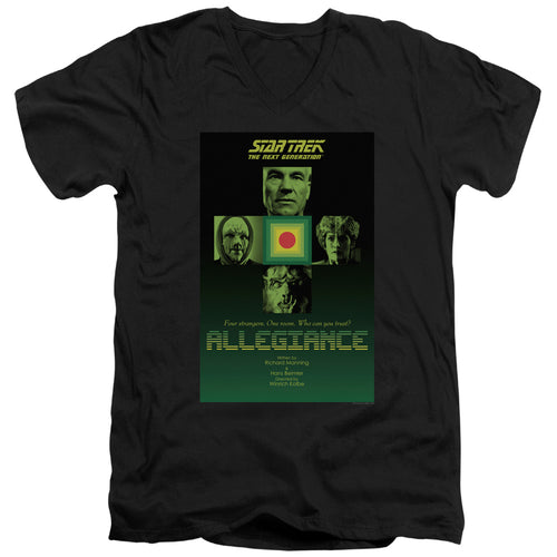 Star Trek Allegiance Black V-Neck T-Shirt