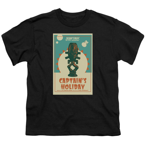 Star Trek Captain's Holiday Black Youth/Toddler T-Shirt