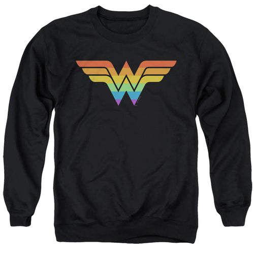 DC Comics Wonder Woman Rainbow Crewneck Sweatshirt