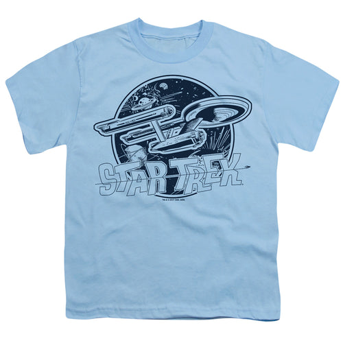 Star Trek Retro Enterprise Blue Youth/Toddler T-Shirt