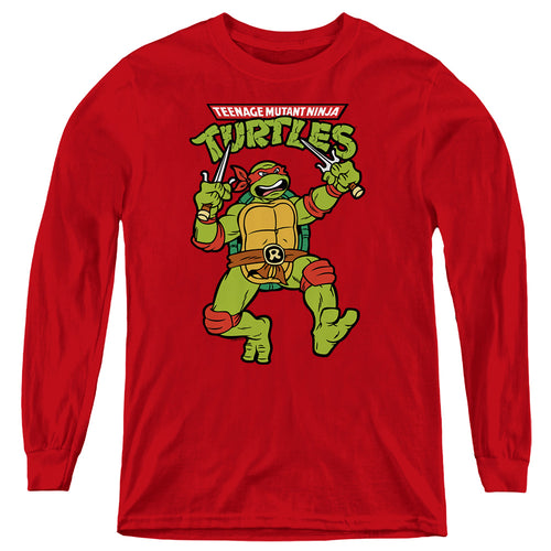 Teenage Mutant Ninja Turtles Retro Raph Youth Long Sleeve T-Shirt