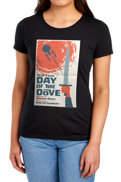 Star Trek Juan Ortiz Day of the Dove Black Womens T-Shirt