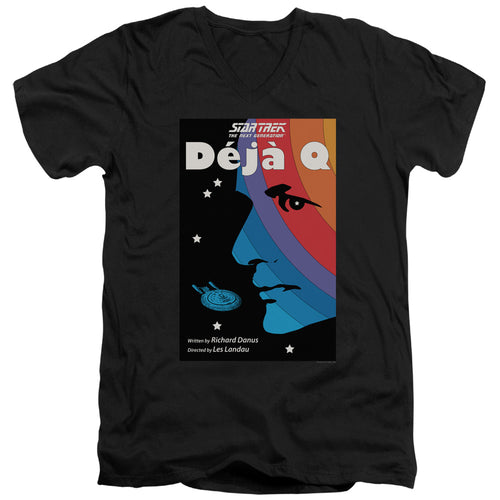 Star Trek Deja Q Black V-Neck T-Shirt