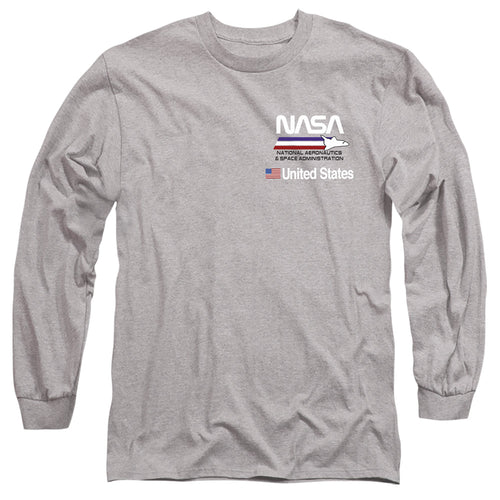 NASA Aeronautics United States Athletic Heather Long Sleeve T-Shirt