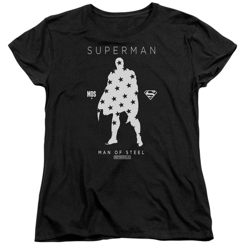 Superman Star Silhouette Womens T-Shirt