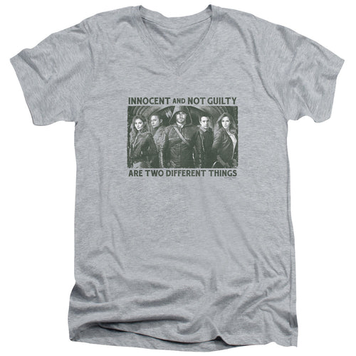 Arrow Innocent and Not Guilty V-Neck T-Shirt
