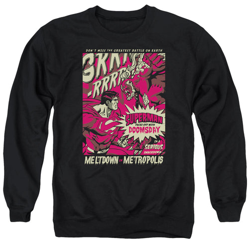 Superman Metropolis Meltdown Crewneck Sweatshirt