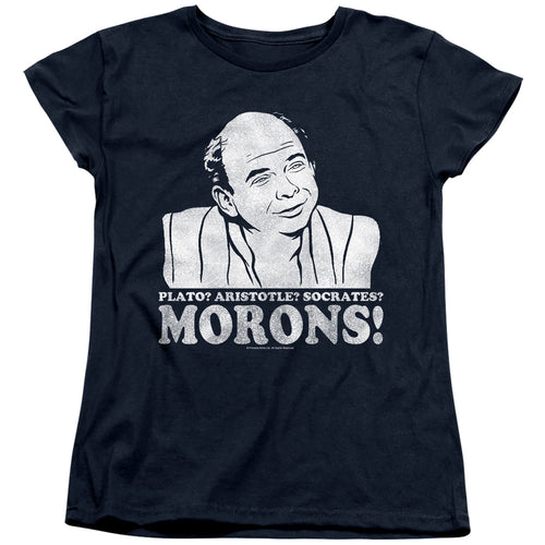 The Princess Bride Morons Navy Womens T-Shirt