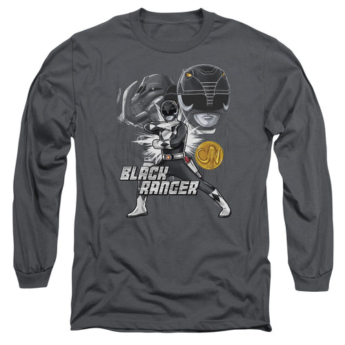Mighty Morphin Power Rangers Black Ranger Long Sleeve T-Shirt