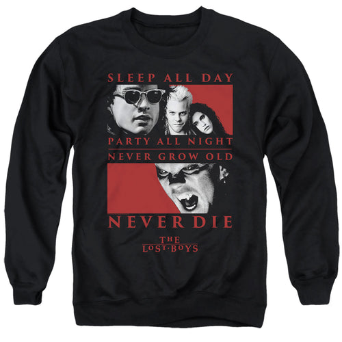 The Lost Boys Sleep All Day Party All Night Crewneck Sweatshirt