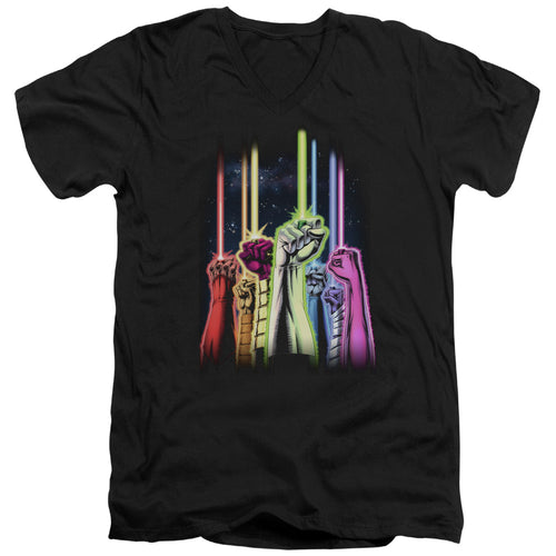 Green Lantern Rainbow Corps V-Neck T-Shirt