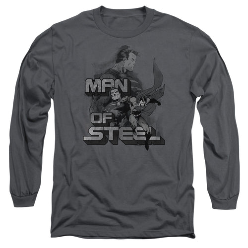 Superman Steel Poses Long Sleeve T-Shirt