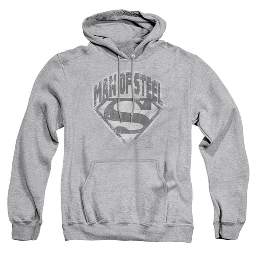 Superman Man of Steel Shield Athletic Heather Pullover Hoodie