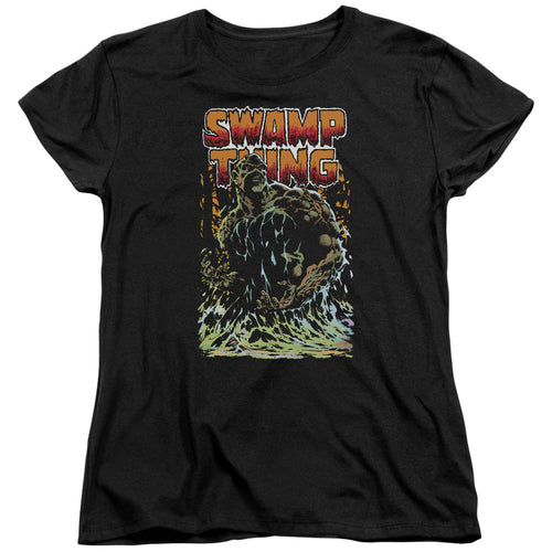 Justice League Swamp Thing Womens T-Shirt