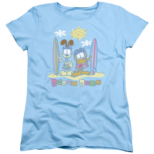 Garfield Beach Bums Womens T-Shirt
