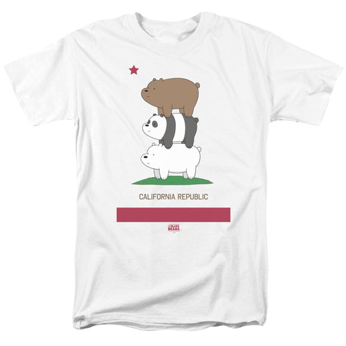 We Bare Bears California Republic Bear Stack T-Shirt