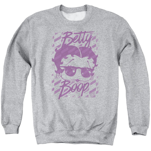 Betty Boop Summer Shades Athletic Heather Crewneck Sweatshirt