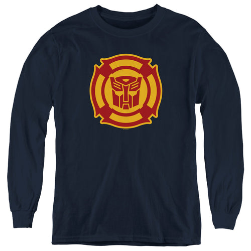 Transformers Rescue Bots Logo Youth Long Sleeve T-Shirt
