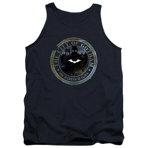The Batman Gotham Seal Monochrome Tank Top