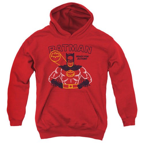 Batman Ready For Action Youth Hoodie