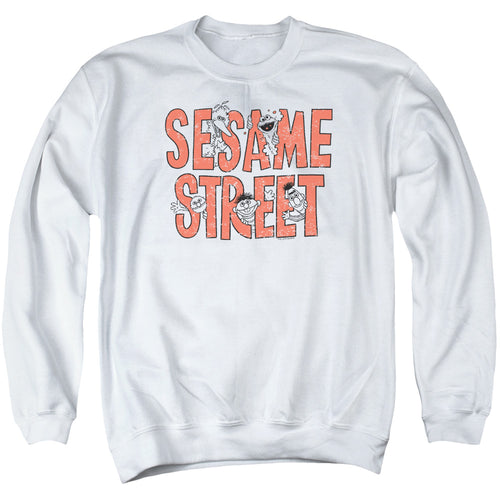 Sesame Street In Letters Crewneck Sweatshirt