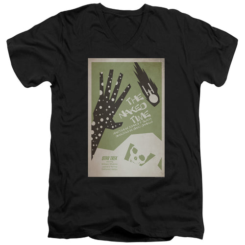 Star Trek The Naked Time Black V-Neck T-Shirt