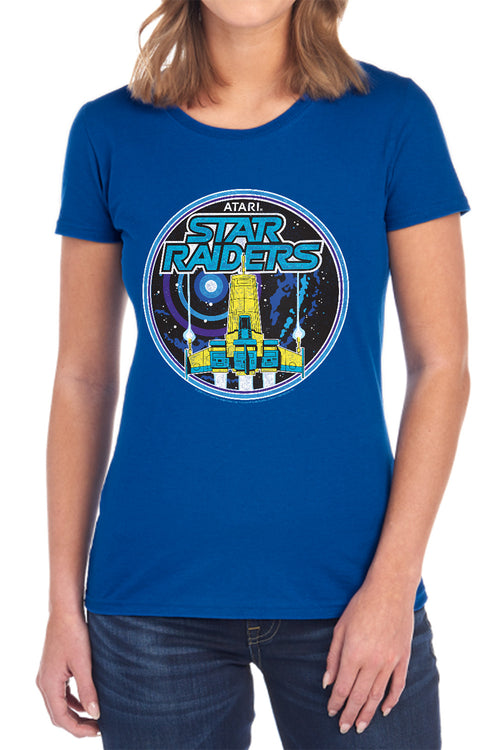 Atari Star Raiders Badge Womens T-Shirt