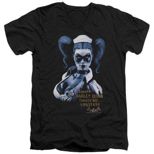 Batman Arkham Harley Quinn V-Neck T-Shirt