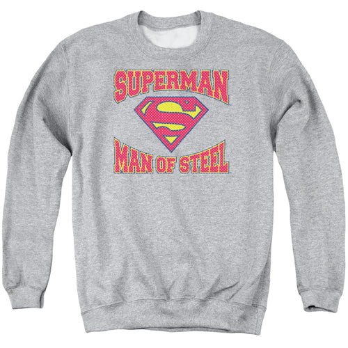 Superman Man of Steel Jersey Crewneck Sweatshirt
