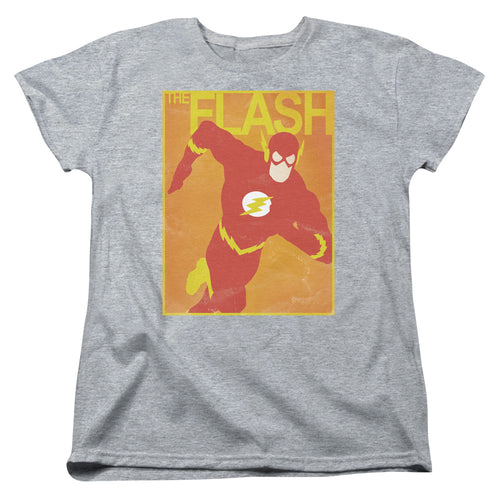 Justice League Simple Flash Poster Womens T-Shirt