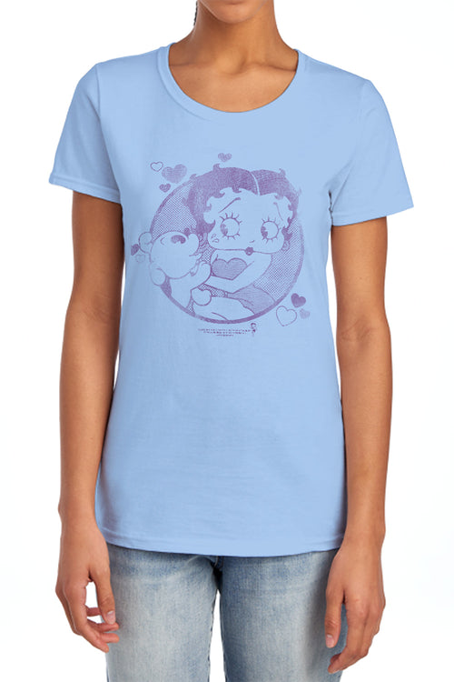 Betty Boop Perfect Kiss Womens T-Shirt