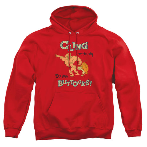 Ren and Stimpy Cling Tenaciously to My Buttocks Pullover Hoodie