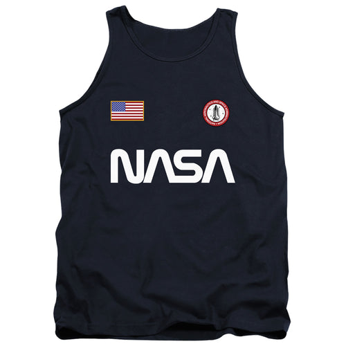 NASA Worm Logo and Flag Tank Top
