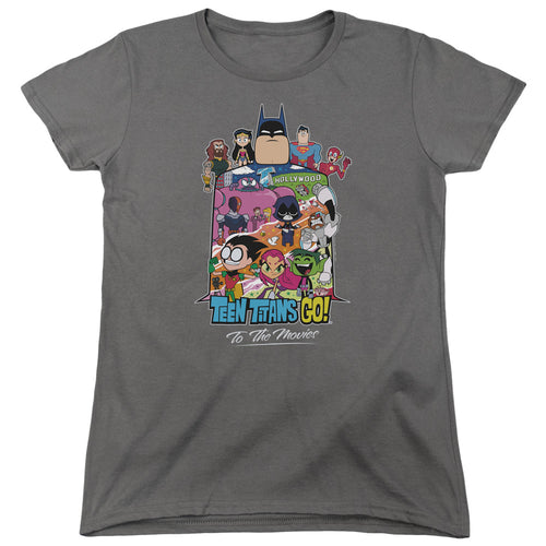 Teen Titans Go! Movie Hollywood Womens T-Shirt