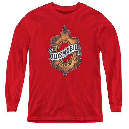 Oldsmobile Detroit Emblem Youth Long Sleeve T-Shirt