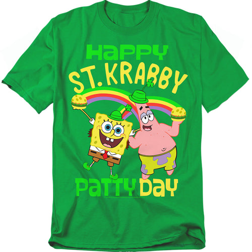 Spongebob Squarepants St. Patrick's Day St. Krabby Patty Day T-Shirt