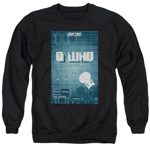Star Trek Q Who Black Crewneck Sweatshirt