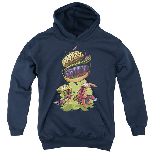Spongebob Squarepants Krabby Patty From the Sky Youth Hoodie