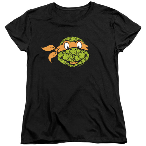 Teenage Mutant Ninja Turtles ST. Patrick's Day Clover Michelangelo Womens T-Shirt