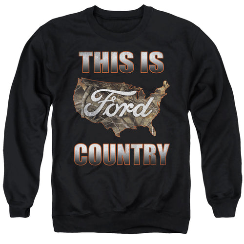 Ford Go Further Orange Camo Crewneck Sweatshirt