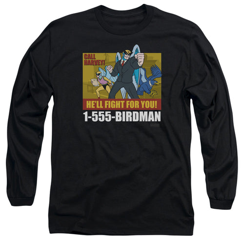 Harvey Birdman, Attorney at Law Birdman Ad Long Sleeve T-Shirt