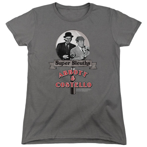 Abbott and Costello Super Sleuths Womens T-Shirt