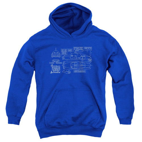 Batman Batmobile Youth Hoodie