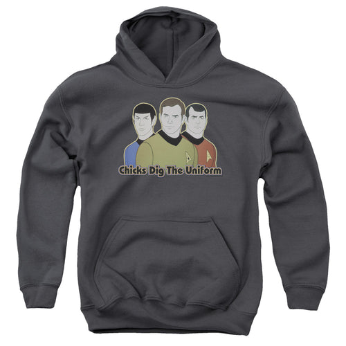 Star Trek Chicks Dig It Youth Hoodie