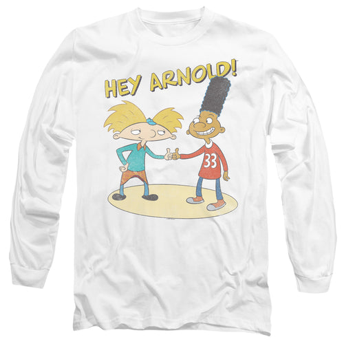 Hey Arnold And Gerald With Logo Long Sleeve T-Shirt
