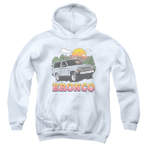 Ford Bronco In The Mountains Youth Hoodie