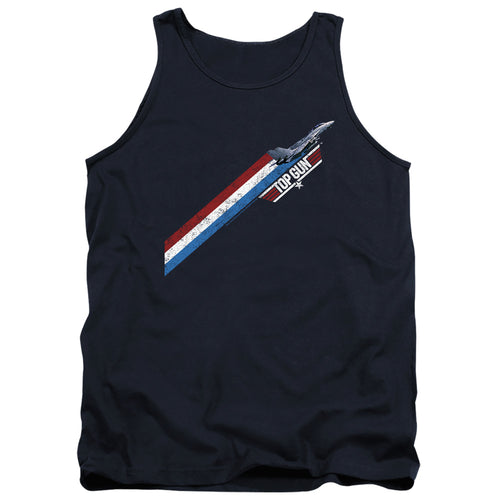 Top Gun Diagonal Stripes Tank Top