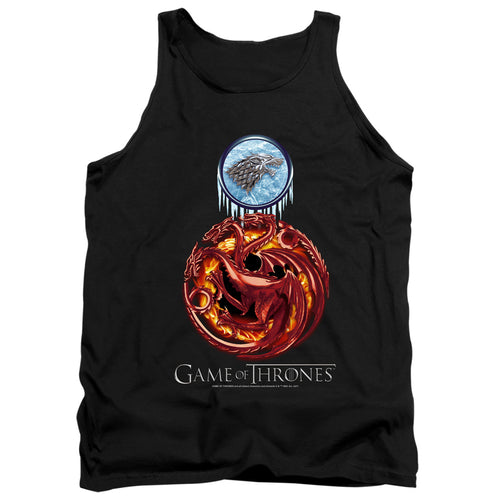 Game of Thrones Combined Targaryn And Stark Tank Top