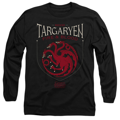 Game of Thrones House Targaryen Sigil Long Sleeve T-Shirt